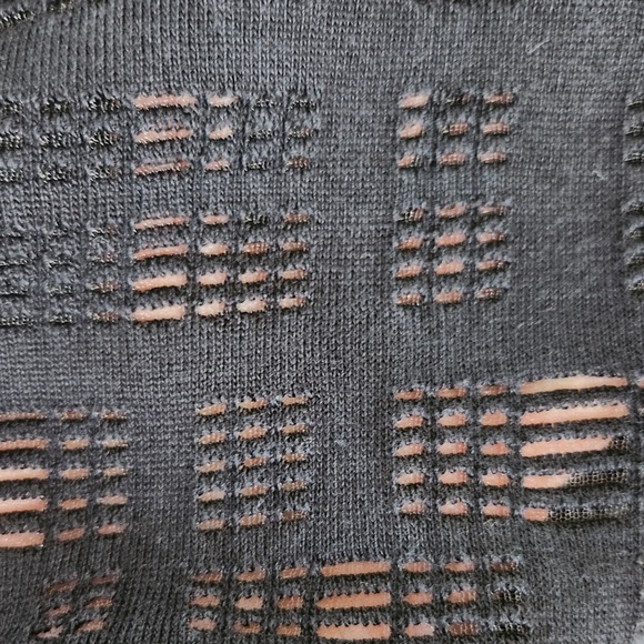 Akris semi sheer textured  mulberry silk black Sweater Sz 6 Switzerland - Picture 4 of 9